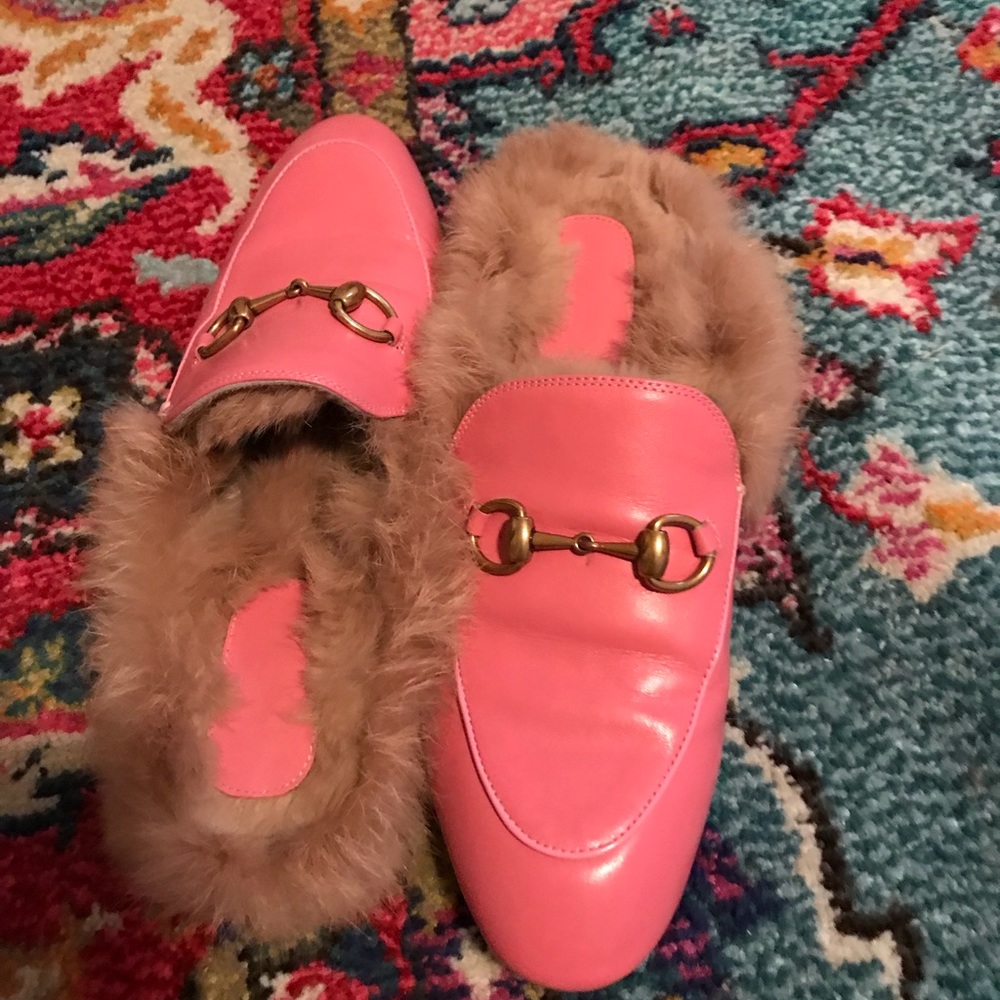 Fur lined mules